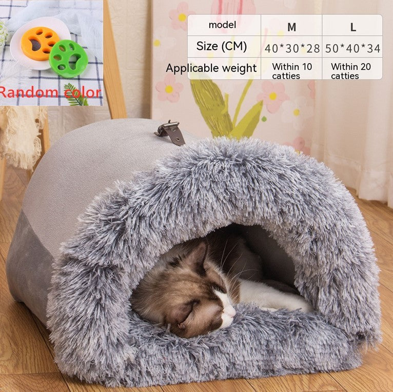 Cozy & Warm: Splice Portable Pet Nest – Perfect for Autumn & Winter Comfort