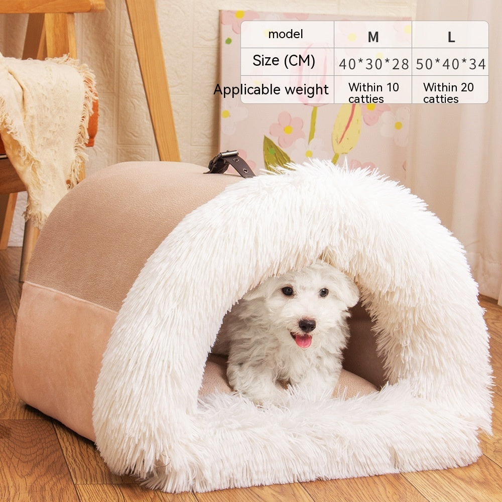 Cozy & Warm: Splice Portable Pet Nest – Perfect for Autumn & Winter Comfort