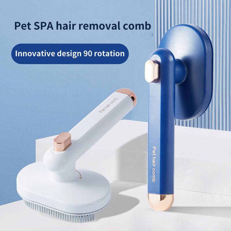 Self-Cleaning Pet Grooming Brush – Effortlessly Remove Floating Hair & Tangles!