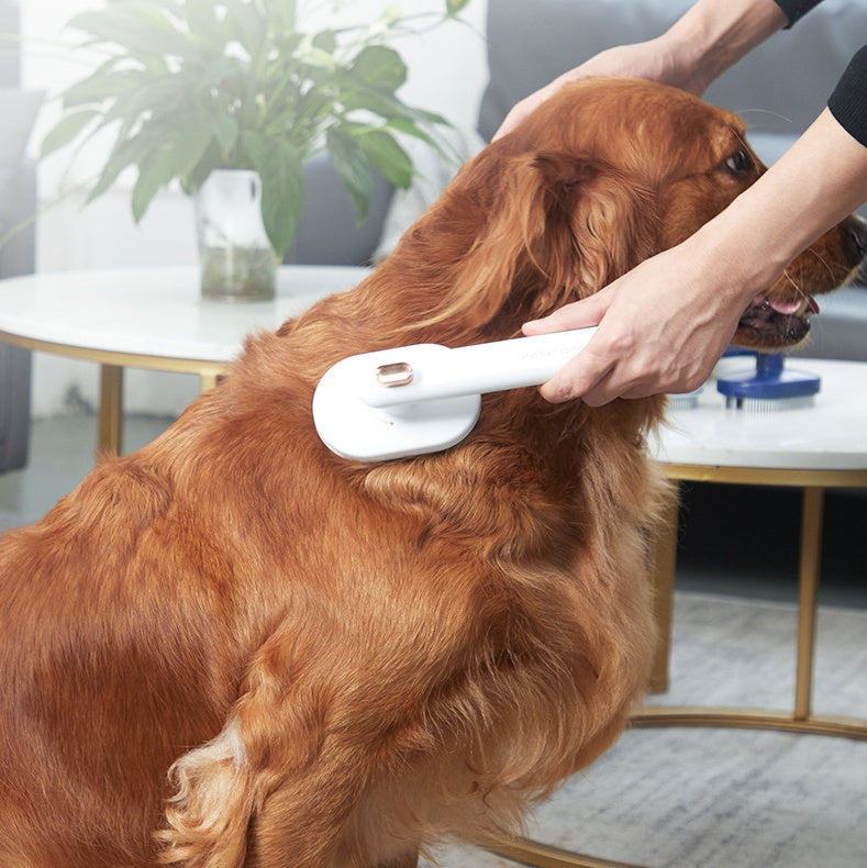 Self-Cleaning Pet Grooming Brush – Effortlessly Remove Floating Hair & Tangles!