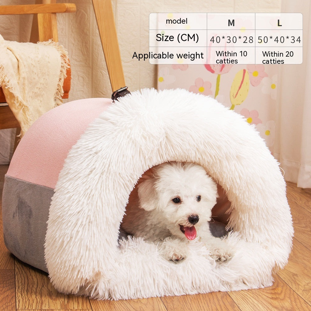 Cozy & Warm: Splice Portable Pet Nest – Perfect for Autumn & Winter Comfort