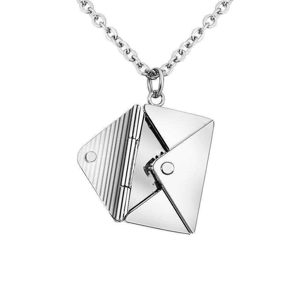 Charming Envelope Necklace – The Perfect Lover’s Letter Pendant for Your Girlfriend