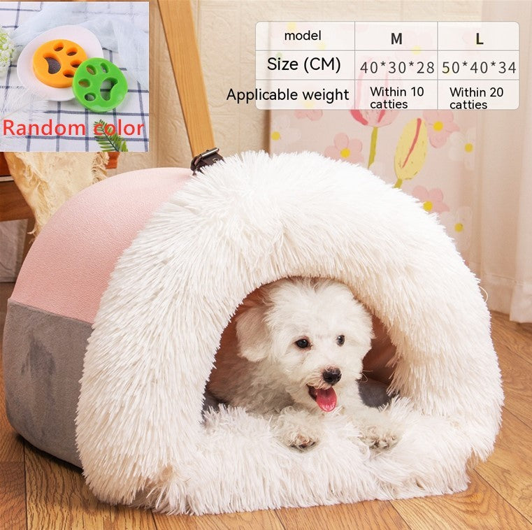 Cozy & Warm: Splice Portable Pet Nest – Perfect for Autumn & Winter Comfort