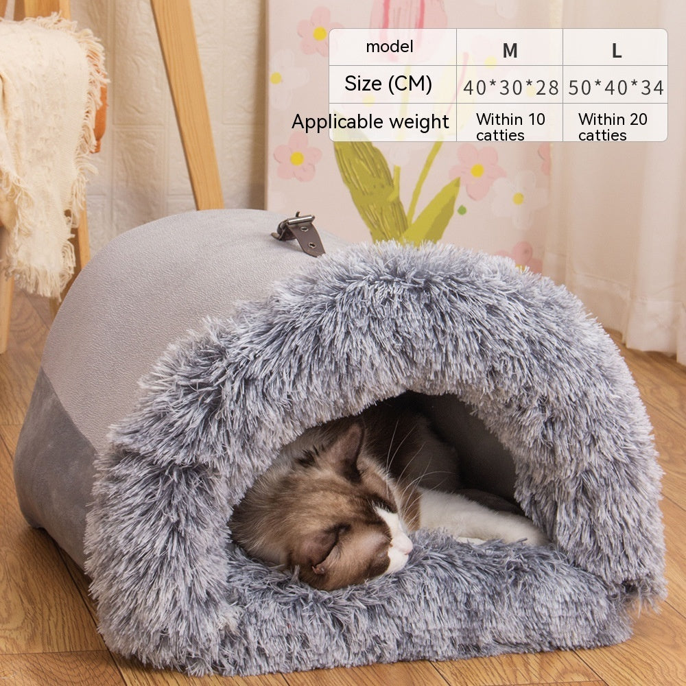 Cozy & Warm: Splice Portable Pet Nest – Perfect for Autumn & Winter Comfort